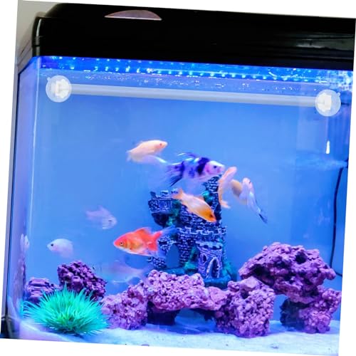 LIOOBO 6pcs Aquarium Lamp Stand Fish Tank Decorations Fish Tank Accessories Suction Cups Suckers Fish Tank Bracket Silicone Light Rack Fish Tank Lamp Bracket Lamp Holder White
