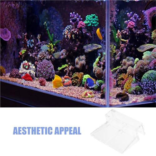 Aquarium lid Clips 12Pcs Aquarium Lid Holders Clear Acrylic Fish Tank Lid Clips Support Brackets for Rimless Glass Covers Fish Tank Clips