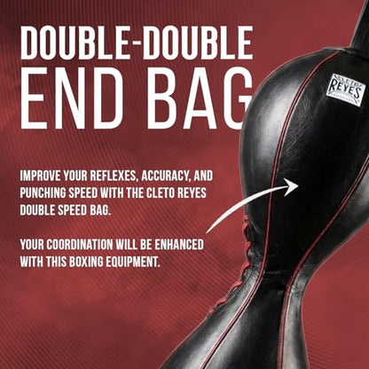 CLETO REYES Double-Double End Punching Bag for Boxing Workout Practice Gym Training Equipment, MMA, Kickboxing, Muay Thai - color: USA