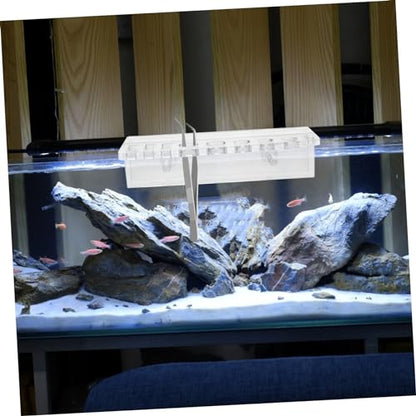 COLLBATH Fish Tank Cleaning Tool Holder Aquarium Plant Trimmer Wall-Mounted Rack Organizer