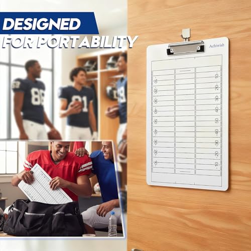 Football Clipboard for Coaches, Double-Sided Dry Erase Board - style: Football