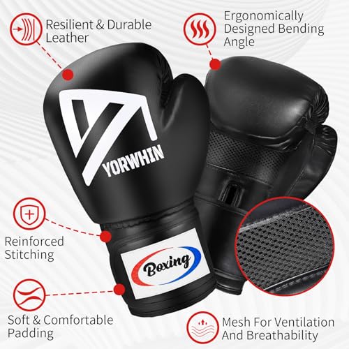 Boxing Gloves for Men Women, Training Sparring Boxing Gloves, Heavy Punching Bag Workout Gloves for Boxing Kickboxing Muay Thai Mixed Martial Arts MMA Training