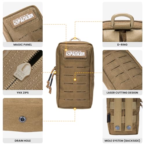 EXCELLENT ELITE SPANKER Tactical MOLLE Pouch EDC Utility Pouches Gadget Organizer Phone Holder Waist Bag Tool Pouch - color: Coyote Brwon