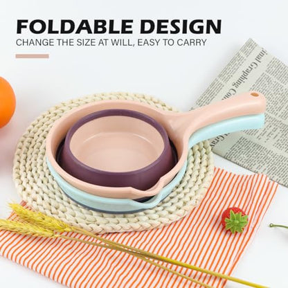 DOERDO 2Pcs Folding Water Ladle Collapsible Scoop Cup Portable Water Spoon for for Kitchen Bathroom Garden, 11x3.5Inch