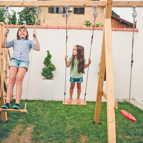 SELEWARE Heavy Duty 1000LB Capacity Stainless Steel Ceiling Swing Mount | 360° Swivel Swing Hangers, Swing Hooks for Aerial Yoga Porch Swing Hammock Chairs Porch Swing Punching Bags - color: C: 360° Swing Hanger ( 1 Pack )
