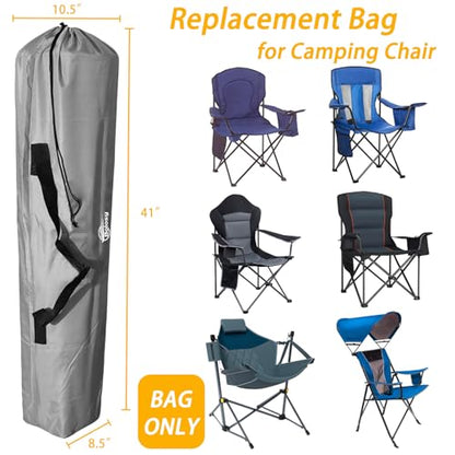 Bolosy 41"x10.5"x8.5" Replacement Bag for Folding Camping Chair - color: Grey, size: 1 PACK