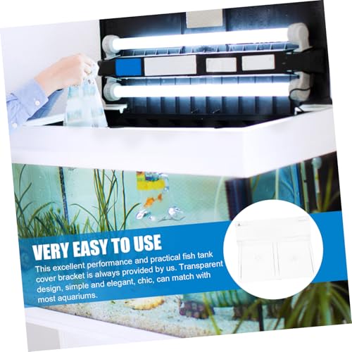 4Pcs Acrylic Aquarium Lid Holders Sturdy Cover Racks for Fish Tanks Easy Installation Transparent Design Compatible with Aquariums Aquarium Accessories