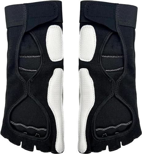 Taekwondo Foot Guard Protector Gear for Sparring MMA Training Competition Kickboxing Karate Boxing Martial Arts Kung Fu Punch Bag TEKA (Pair) (L) - size: Large