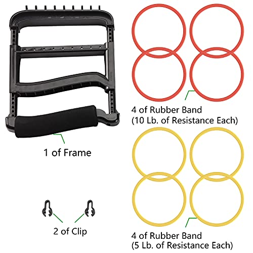 YPCBYNBS Hand Exerciser,Finger Exerciser and Hand Strengthener for Hands,Finger,Wrist,Forearms and Thumbs Therapy,Black