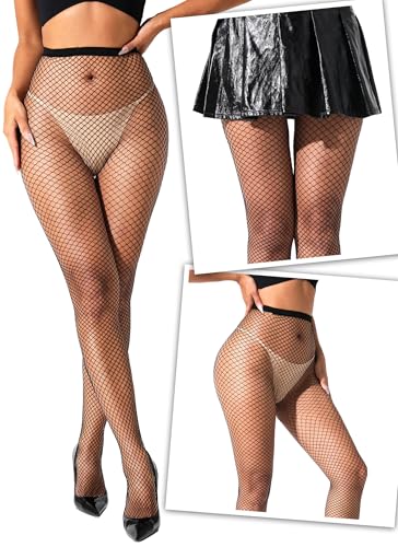 Fishnet Stockings Womens High Waist Fishnet Tights Mesh Stockings For Women - color: Regular Black S Mesh 2