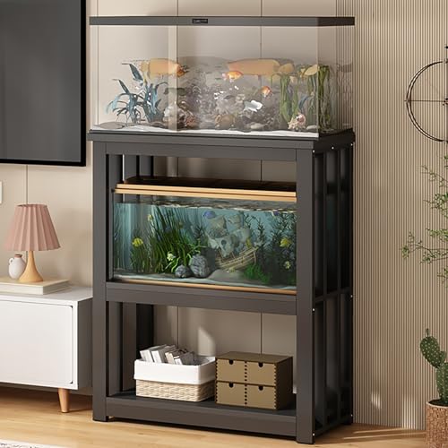 Large Fish Stand Cabinet 80-120cm, Mid Century Reptile Rack & Turtle Breeder Shelf - Durable Home Storage for Aquariums, Vivarium & Terraces - Stylish & Functional - color: #H, size: 120x40x100cm/47x16x39in