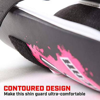 Revgear Kids Combat Series Shin Guards | High Performance Foam Padding | Durable and Lightweight - color: Pink, size: Medium