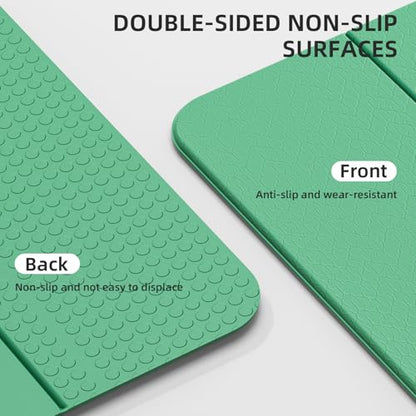 Yoga Mat Thick 10mm, Foldable Yoga Mat 75 x 26 x 0.4 Inches - color: Green