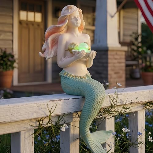 Unique Mermaid Aquarium Decorations - Resin Fish Tank Décor Thematic Ornaments, Waterproof & Non-Toxic Mermaid Statue for Enchanting Aquarium Display, Item (Pink) - color: Pink Mermaid