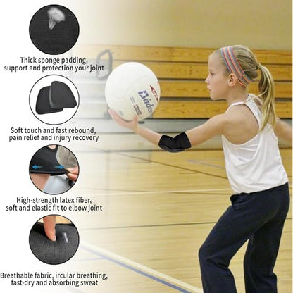 Kids Elbow Pads, Breathable Elbow Protector for Boys Girls - size: YS