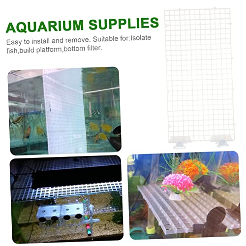 Generic Aquarium Isolation Panel Spliced Lattice Plate Grid Board for Fish Tank Dividers Random Color