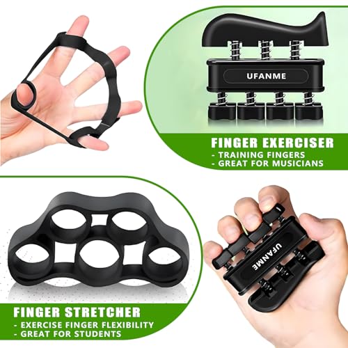 Hand Grip Strengthener, Grip Strength Trainer, 22-132 Lbs Adjustable Resistance Forearm Exerciser Workout for Rehabilitation Athletes Climbers Musicians
