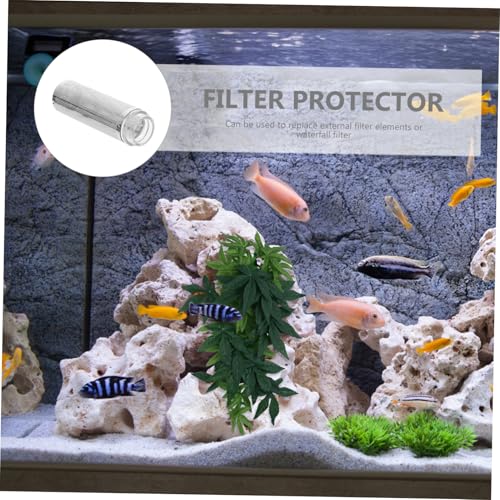 Stainless Steel Aquarium Guard Cover Large Fish Tank Intake Strainer Protector Easy to Clean Mesh Guard for Shrimp Tank Safe Rounded Edges Simple Installation for Aquariums and