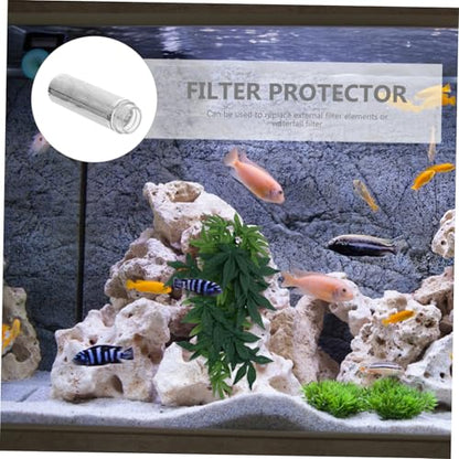 Stainless Steel Aquarium Guard Cover Large Fish Tank Intake Strainer Protector Easy to Clean Mesh Guard for Shrimp Tank Safe Rounded Edges Simple Installation for Aquariums and