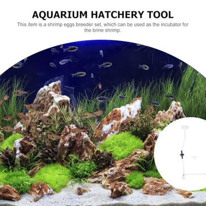 balacoo Shrimp Hatchery Kit 2 Sets Artemia Hatching DIY Incubators with Soda Bottle Accessories Fish Egg Breeding Aquarium Shrimp Care Tool