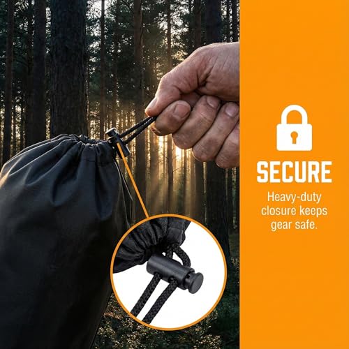 Toddmomy Tent Pole Storage Bags 4 Pack Portable Camping Organizer Pouches for Hiking Poles Awning and Fishing Gear Lightweight Durable for Outdoor Travel