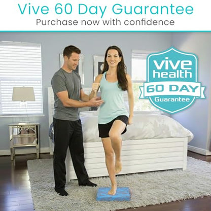 Vive Balance Pad - Foam Large Yoga Mat Trainer for Physical Therapy - color: Storm Swirl