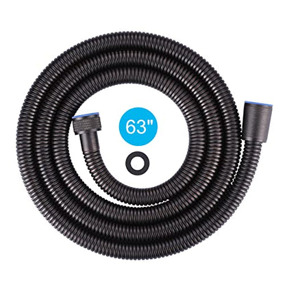 63 Inches Shower Hose Oil-Rubbed Bronze Finished, ALEASHA SUS 304 Stainless Steel Extra Long Shower Head Hose Replacement Handheld Shower Head Hose for Pet Bathroom Bathing Cleaning - color: Oil Rubbed Bronze, size: 63inch