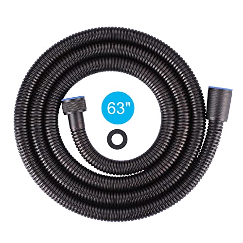 63 Inches Shower Hose Oil-Rubbed Bronze Finished, ALEASHA SUS 304 Stainless Steel Extra Long Shower Head Hose Replacement Handheld Shower Head Hose for Pet Bathroom Bathing Cleaning - color: Oil Rubbed Bronze, size: 63inch