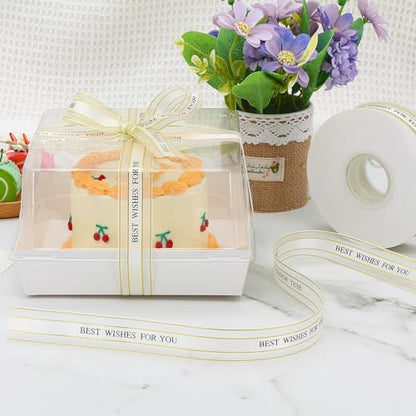 7 x 7 x 4 Inches Paper Charcuterie Boxes with Clear Lids, 25 Pack Large Clear Cake Boxes for 4-6 Inch Cake, Disposable Bakery Boxes Food Containers for Cupcakes,Pie,Cookies, Cocoa Bomb White