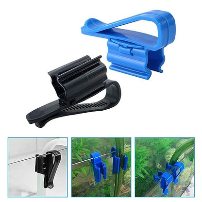 balacoo 10pcs Aquarium Water Tube Clip Multi-function Fixing Clamp for Fish Tank Hose Easy Installation Water Hose Holder Space-saving Design for Aquarium Setup
