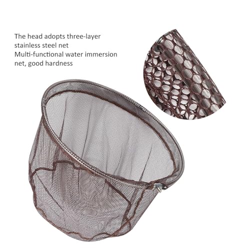 Dip Net, Fishing Net Replacement Netting Outdoor Fishing Quick Dry Landing Net Portable Dip Net Foldable Replacement Net Fishing Gear Accessory