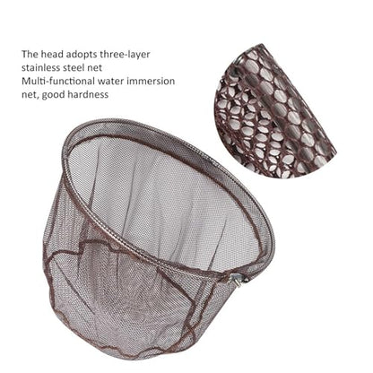 Dip Net, Fishing Net Replacement Netting Outdoor Fishing Quick Dry Landing Net Portable Dip Net Foldable Replacement Net Fishing Gear Accessory