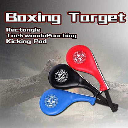 ausuky Taekwondo Double Kick Pad Target Tae Kwon Do Karate Foot Practice - color: Red