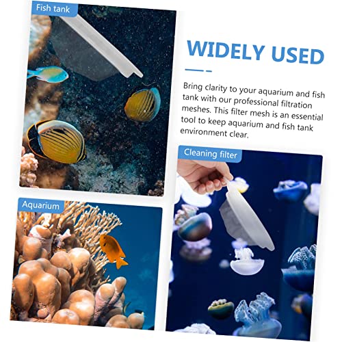 GANAZONO 2pcs Strainer for Aquarium Cleaning Food Grade Mesh Fish Tank Household Use Mesh Safe for Fresh Aquariums Practical Design for Easy Holding