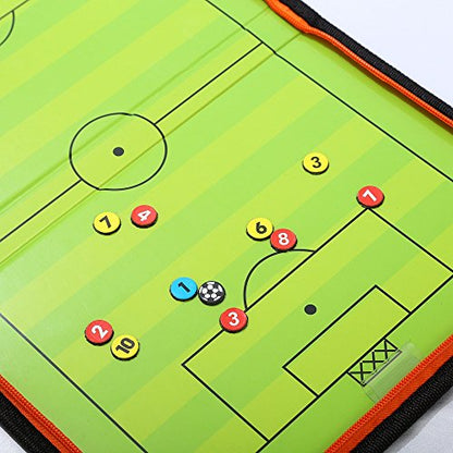 Pure Vie Portable Magnetic Soccer Coaching Board Football Tactics Clipboard - color: 16.54'' X 11.02''