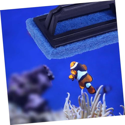 Fish Tank Sponge Cleaning Brush Aquarium Brush for Glass Scraper Single Face Handle 1pc Aquarium Cleaning Brush