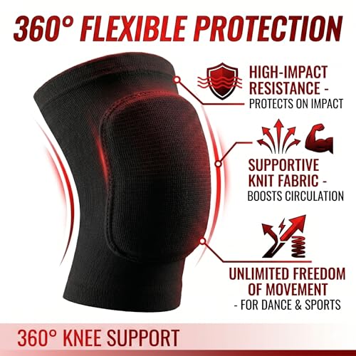 Volleyball Knee Pads for Women Men Youth Kids, Knee Brace for Basketball Soccer Football Dance Yoga Tennis Running Cycling Workout Climbing (Medium) - size: Medium