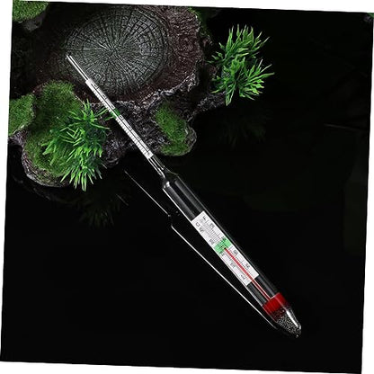 2pcs Aquarium Hydrometer Salt Water Meter Sea Salt Digital Thermometer