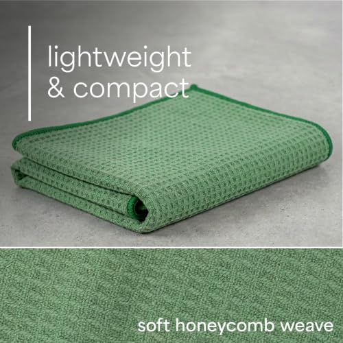 S&T INC. Microfiber Gym Towels, 6 Pack, 16" x 27" - color: Honeycomb Green