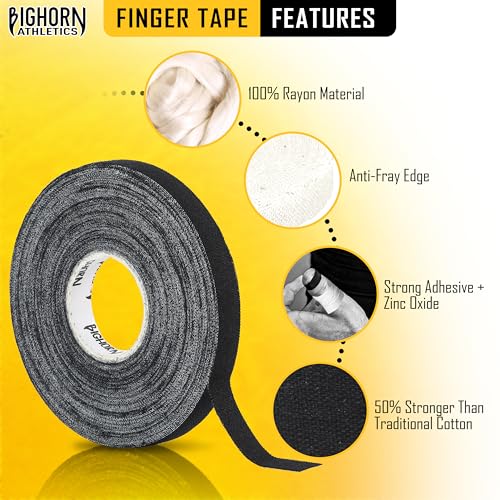 Finger Tape, 0.2" x 45ft, 4 Rolls, Black/White - color: Black/White, size: 0.2-Inch