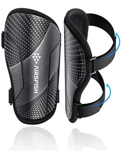 Shin Guards Soccer Kids Youth CE&CPC Shin Pads Protection Gear | For 2-18 Years Old Boys Girls Teenagers High Impact Resistant Breathable Comfortable 1 Pair 4 Sizes - color: Black, size: X-Small