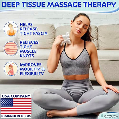 Fascia Massage Tool with Deep Tissue Nodes for Trigger Point Pain Relief - color: Blue - Style C