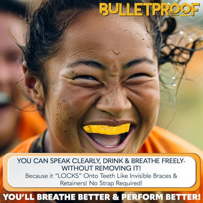 Bulletproof Braces Mouth Guard: Most Breathable Thin Mouthguard for Braces! - color: Clean White, size: BRACES