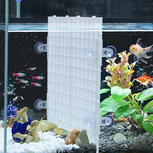 Toddmomy 1set Fish Tank Divider Isolation Board Aquarium Part for Fish and Turtle Tanks Easy to Install Creates Separate Zones for Diverse Aquatic Species Mesh Panel Includes Support