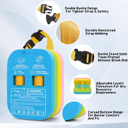 Swim Float Kids Secure Training: Safety Dual-Lock Buckle 140 lb Test Lesson