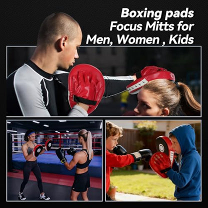 3-in-1 Boxing Training Set, Punching Mitts, Kick Pad and Target Paddle - style: Punching Mitts