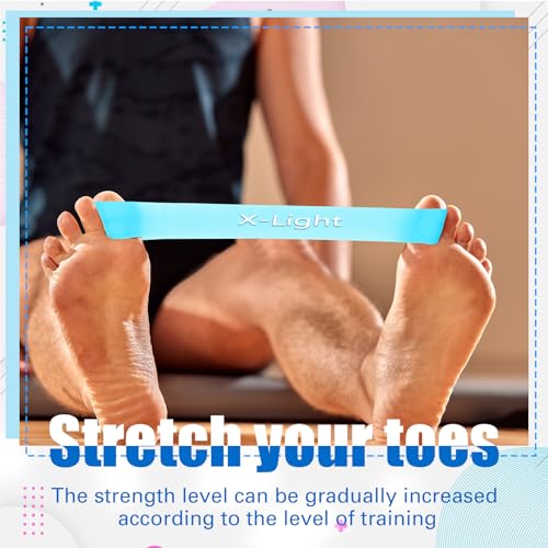 WinnerWhy 5 Pack Toe Exercise Bands Stretcher Separator Spacer,Blue - color: Blue