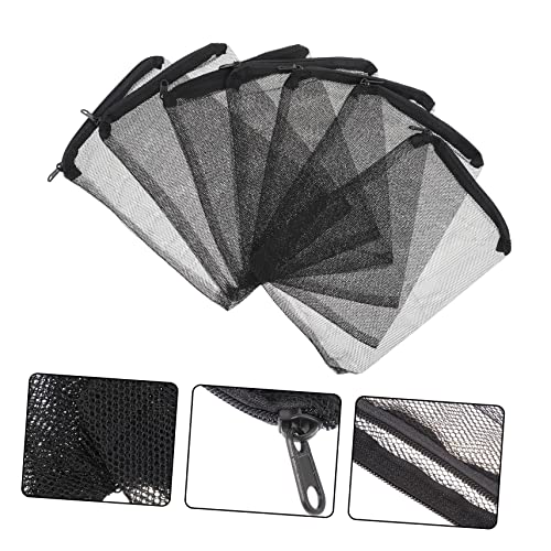 15pcs Net Bags for Fish Tank Water Filtration Washable Mesh Bags Zippers to Prevent Media Loss and Protect Pump