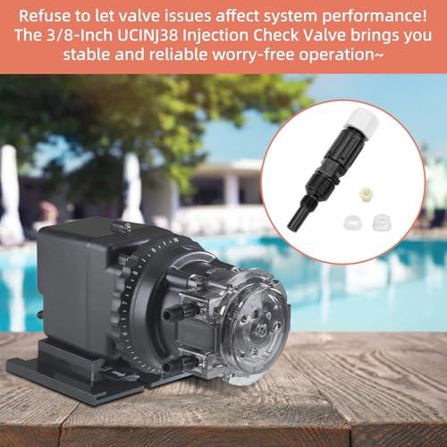3/8-Inch UCINJ38 Injection Check Valve Compatible with Most Pump 45, 85, 100 & 170 SVP, BDF Series Adjustable & Fixed, Pump Parts Only Fit for High Pressure Pumps，2 pack