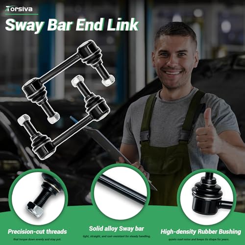 2PCS Rear Stabilizer Sway Bar End Links Fit for Dodge 2011 2012 2013 2014 2015 2016 2017 2018 2019 2020 2021 2022 Durango, for Jeep 2011-2021 Grand Cherokee, 2022 Grand Cherokee WK ‎‎K750573 - size: K750573-2PC